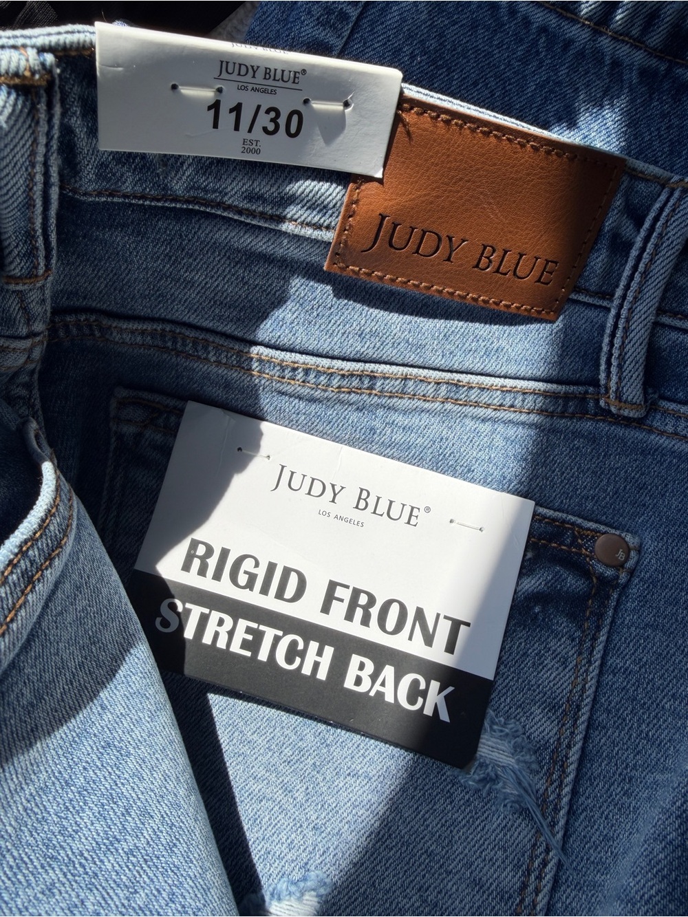 NWT Judy Blue Rigid Front Stretch Back High Waisted Waist Dad Jean - Sz 30 / 11